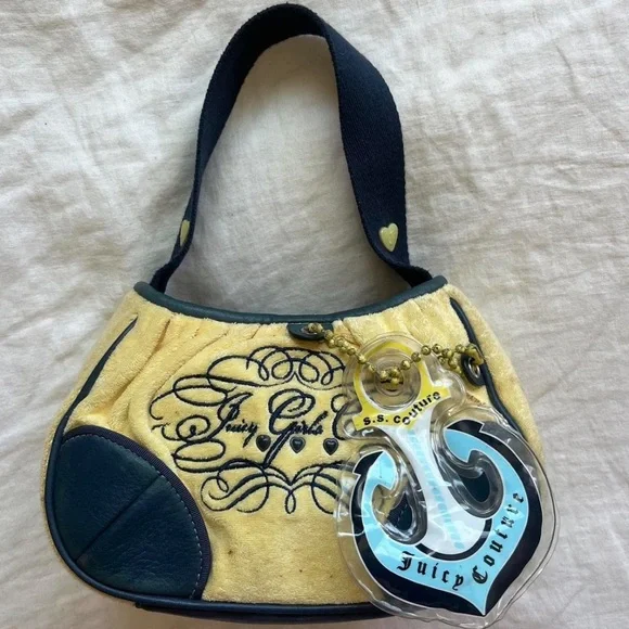 Juicy Couture Yellow and navy Women's Bag (vintage) - Picture 3 of 4